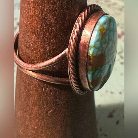 Vintage Sterling Silver and Kingman Turquoise - Picture 4 of 9